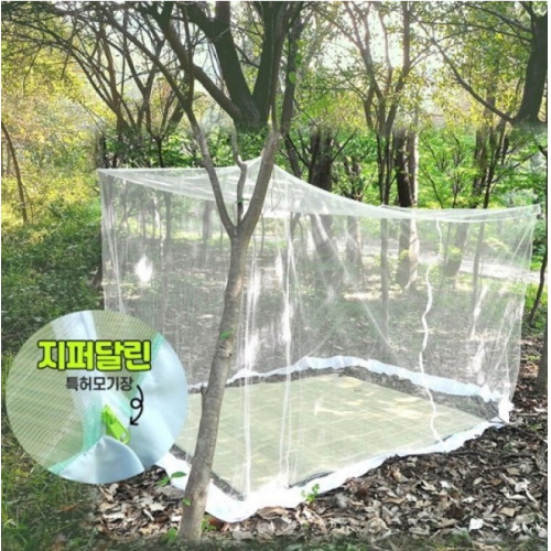  매직크린 지퍼달린 사각모기장 [9~10인용]
