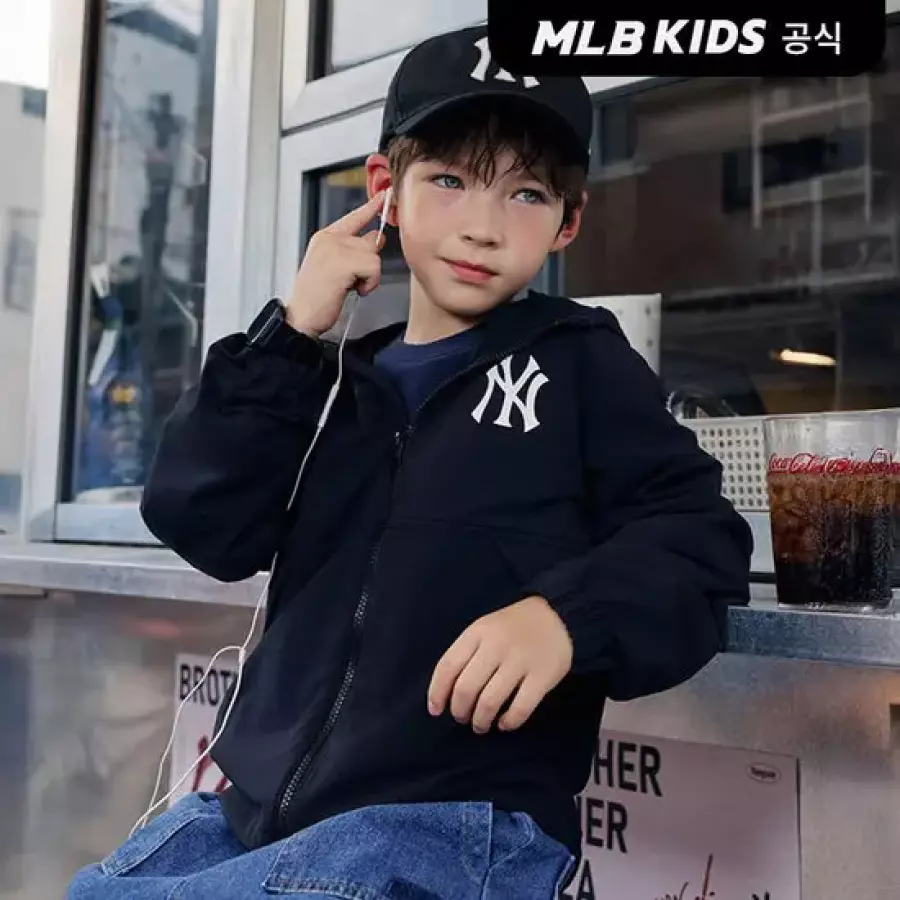 MLB키즈 스포티브 팀로고 바람막이점퍼 7AWJB0264-50BKS