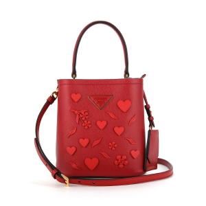 프라다 파니에 사피아노 가죽 스몰 토트백_1BA217 2ERX F068Z