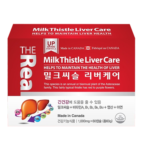 더리얼 밀크씨슬 리버케어 60캡슐 (1개)