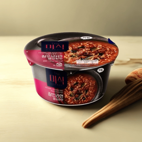 하림 더미식 장인라면 맵싸한맛 컵 126g (1개)_이미지