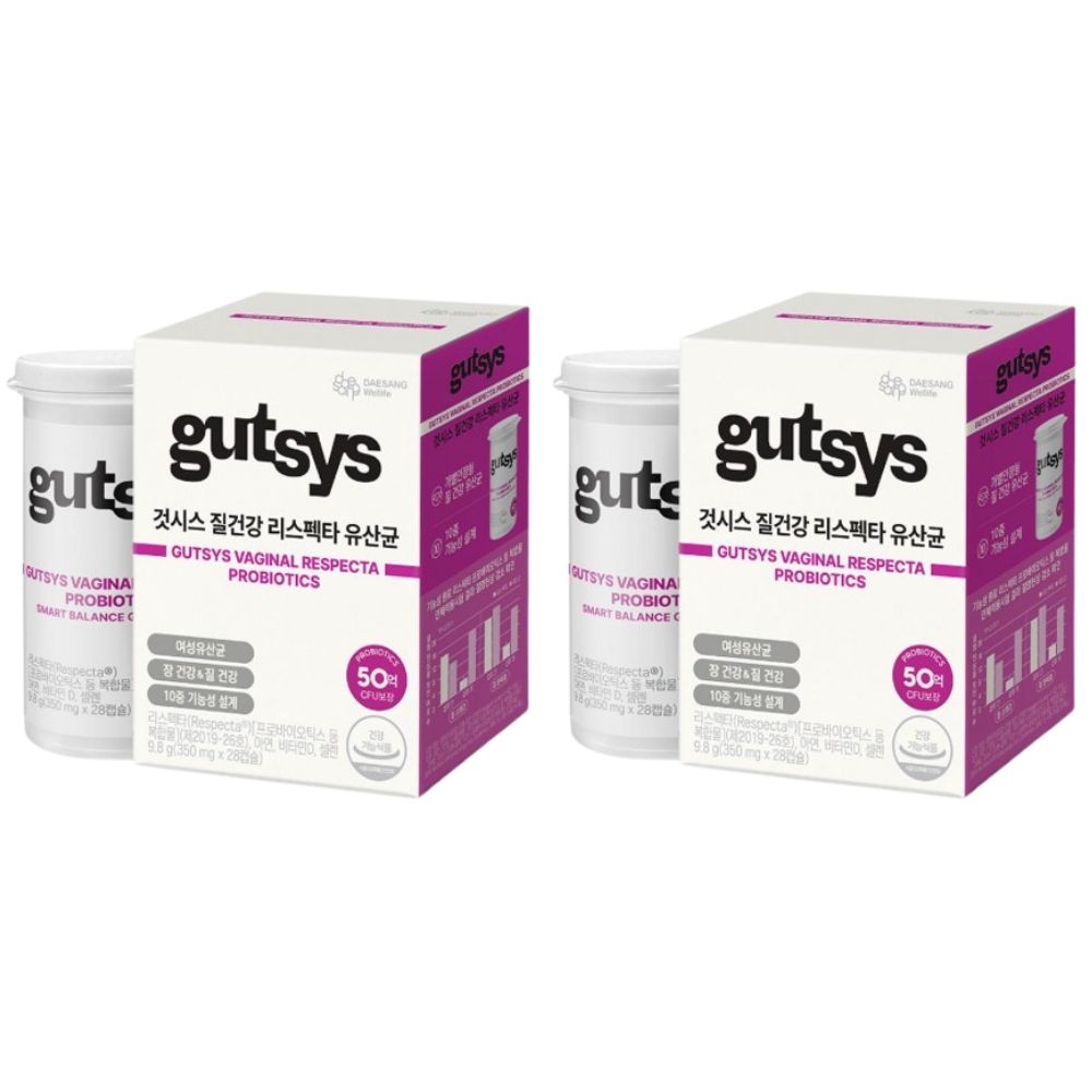 대상웰라이프 gutsys 것시스 질건강 리스펙타 유산균 28캡슐
