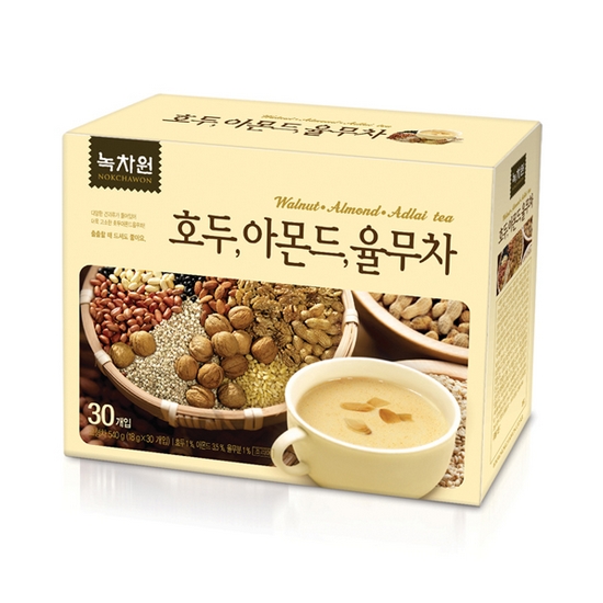 녹차원 호두 아몬드 율무차 30T이미지입니다. 누르면 해당 게시물로 새창이동합니다.