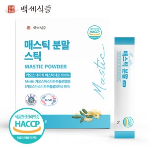  백세식품 매스틱 검 분말 30스틱 위건강 메스틱
