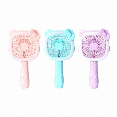 디자인에버 LED 리틀캣 충전식 핸디 선풍기_이미지