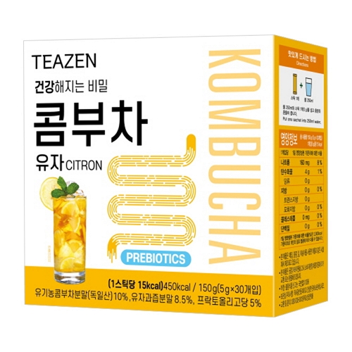 티젠 콤부차 유자 30T (2개)_이미지