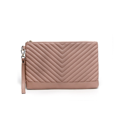 프롬헤븐 페로나 퀄팅 클러치 C438 블랙 가로 32.5cm 세로 21.5cm_이미지