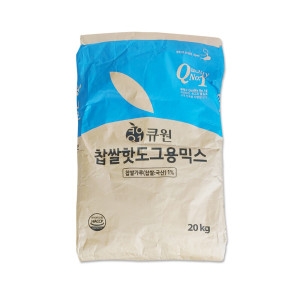 삼양사 큐원 찹쌀 핫도그용 믹스 20kg 베이커리 빵 꽈배기