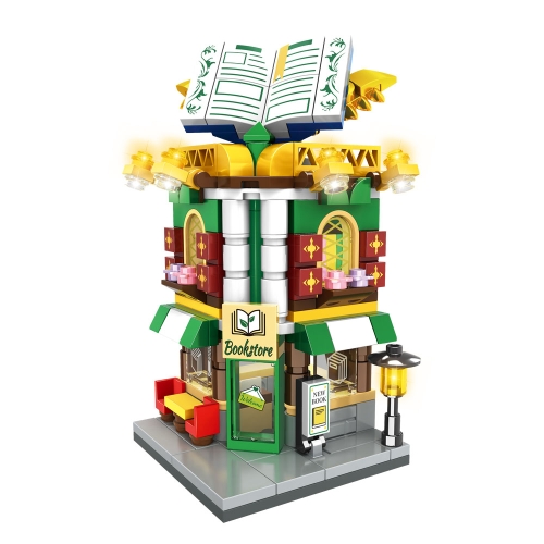 쇼핑스트리트 블럭 클래식 호환블록 서점232P C0347D_이미지