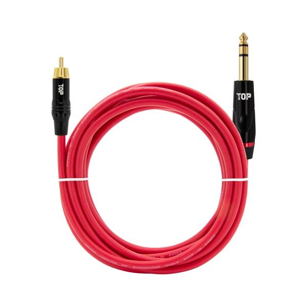 탑라인에이치디 HDTOP RCA to 5.5mm 스테레오 MM 레드 케이블 (0.5m, HT-TP2149)