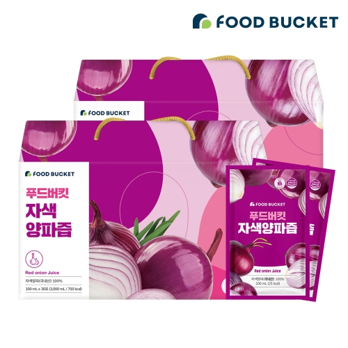 푸드버킷 무안 자색양파즙 100ml 60포