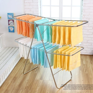 Y형 빨래건조대 2단플러스 올스텐 베란다 이불 건조대