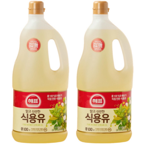 사조대림 해표 식용유 1.9L (2개)
