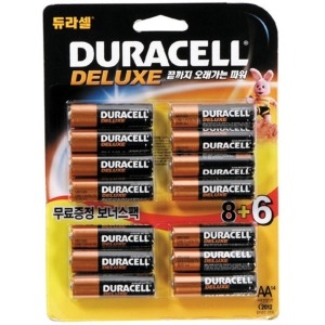 알카라인 디럭스 건전지 AA8+6