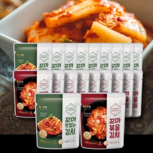 편의점 꼬마김치 볶음김치10개+맛김치10개 총20개