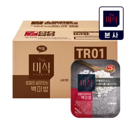 하림 더미식 밥알이 살아있는 백미밥 200g (72개)_이미지