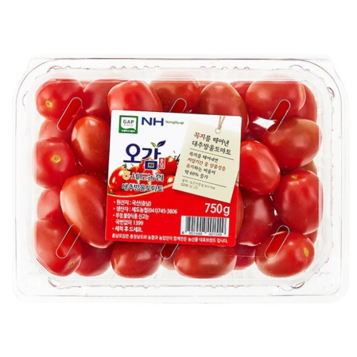 세도농협 GAP 인증 대추방울토마토 750g (3개)_이미지