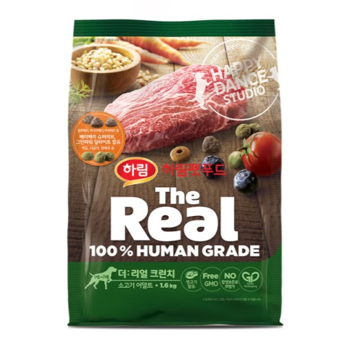  더리얼 독 크런치 소고기 어덜트 1kg [1개]