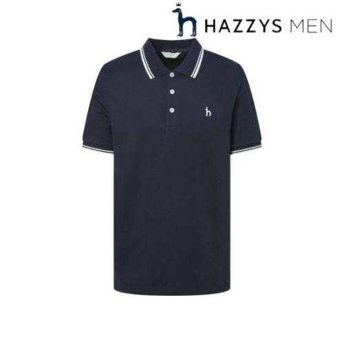 남성 더블 팁 배색 카라 티셔츠_HZTS5B437N3