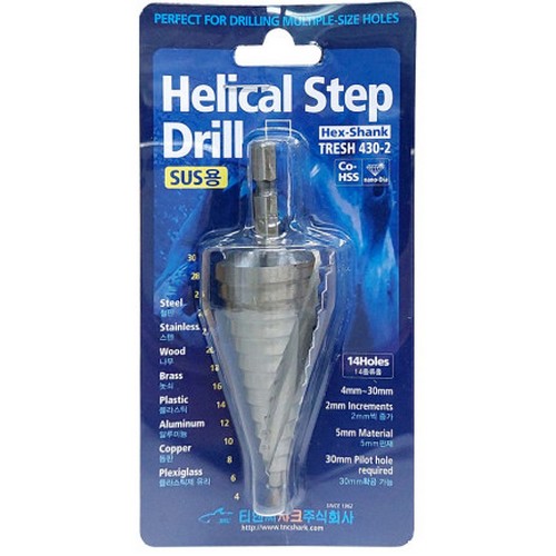 티앤씨샤크 헬리칼 스텝드릴 4-30mm TRESH430-2_이미지