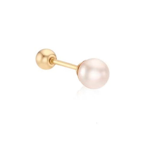 5mm 진주 14K GOLD 피어싱 LPFP4B05G