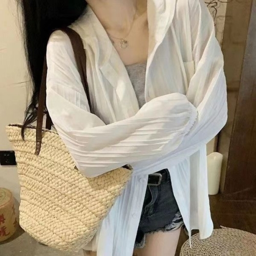 폴앤폴 루즈핏 캠버스 후드 셔츠 MK-5053