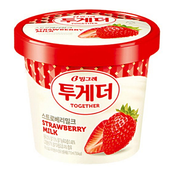 빙그레 투게더 스트로베리밀크 710ml (1개)