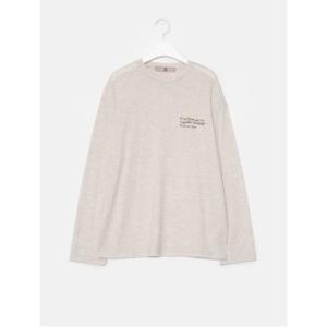  에잇세컨즈 여성 아이보리 레터링 슬럽 티셔츠_169941JY30