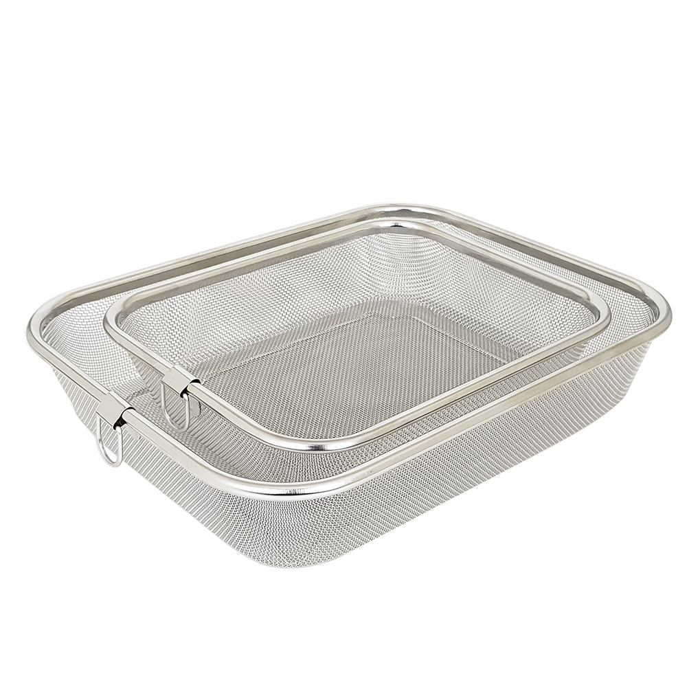 키친아트 스테인레스 바구니 2종세트