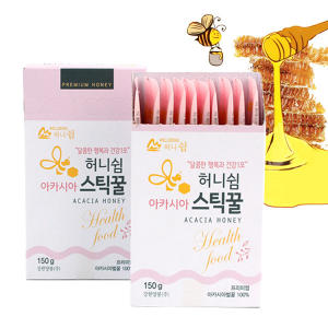  강원양봉 허니쉼 아카시아 스틱꿀 15g 10포 [4개]