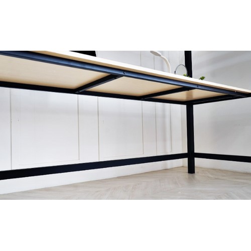 일루일루 코모드i 올인원 스퀘어 책상형 벙커침대 SS (매트별도)_이미지