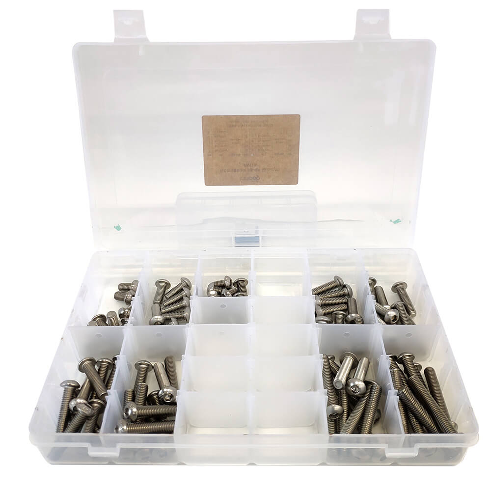 이노공구 육각렌치볼트 둥근머리 스텐 9종 세트 M8 W119 (90pcs)_이미지