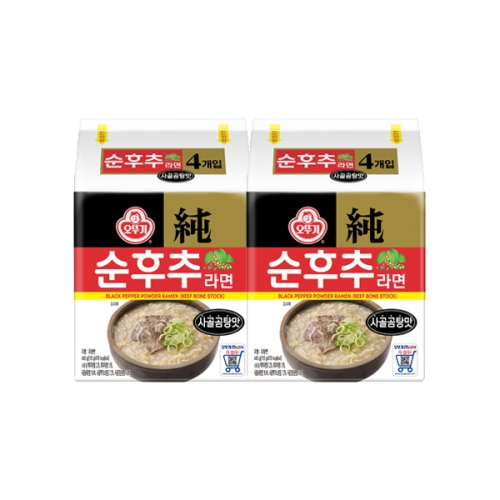 오뚜기 순후추라면 사골곰탕맛 110g (8개)