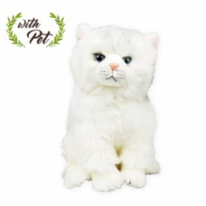 위더펫 리얼 고양이 인형 페르시안 친칠라 화이트[30cm]