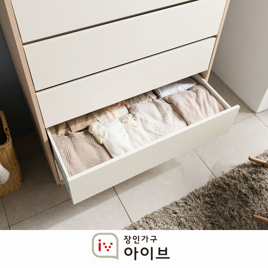 장인가구 아이브 크라운 5단 빅와이드 서랍장 1000_이미지
