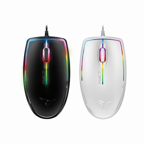SonicGearLab 알카트로즈 ASIC7 RGB FX LED 유선 마우스 (화이트)_이미지