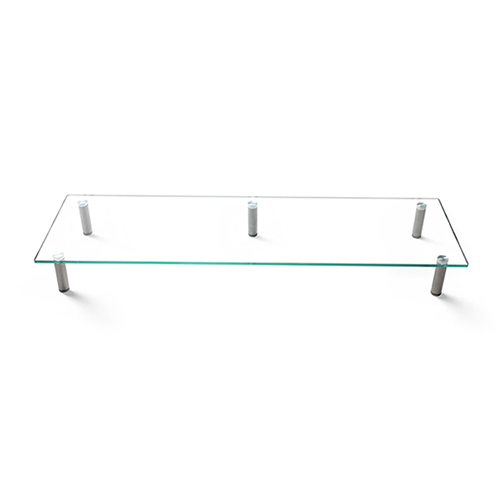 아이존아이앤디 EZ MT-1000 투명 강화유리 와이드 듀얼 모니터 스탠드_이미지