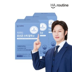 하루틴 유산균 스틱 알파 30포 (3개)_이미지