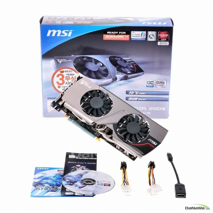 MSI 라데온 HD 7870 R7870 OC D5 2GB 트윈 프로져 3_이미지