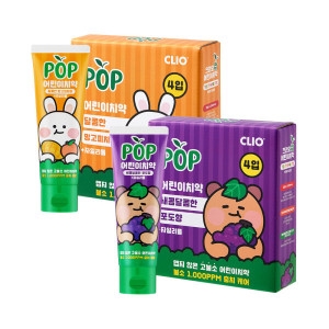 크리오 팝 고불소 주니어 치약 포도향 90g (8개)_이미지