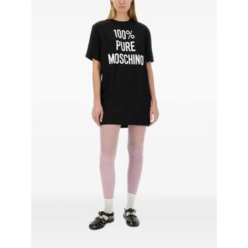 모스키노 로고 프린트 미니 티셔츠 드레스 154294696