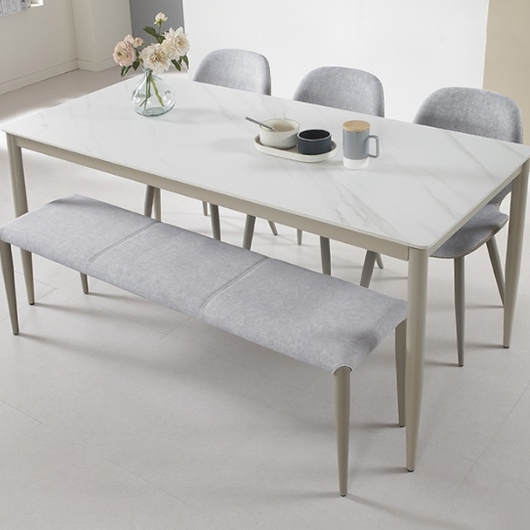 에넥스 포르테 통세라믹 식탁 1700 (의자3개+벤치1개)_이미지