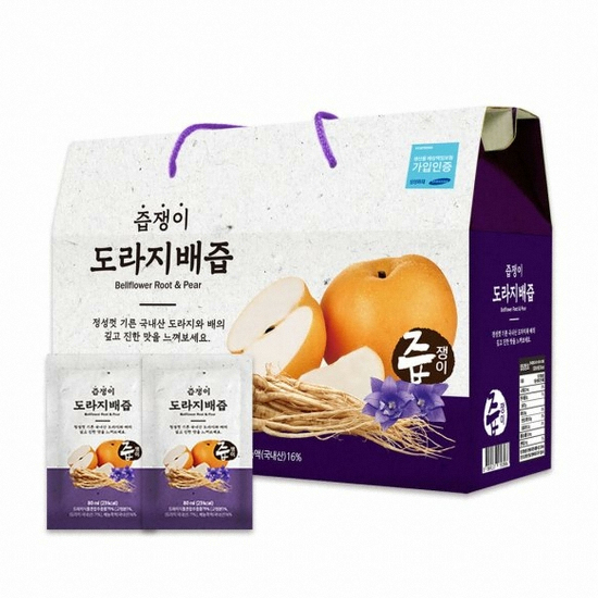 굿모닝비엔에프 즙쟁이 도라지배즙 80ml 30포 (1개)