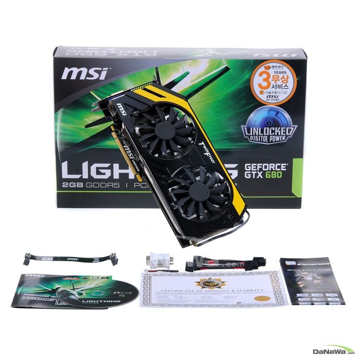 MSI 지포스 GTX680 N680GTX 라이트닝 D5 2GB_이미지