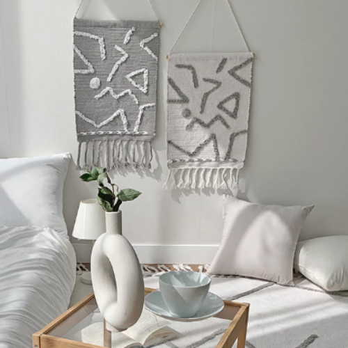 픽토그램 태슬 마크라메 2color