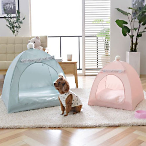 사계절 애견텐트 단품 -대형 핑크  애견하우스 난방