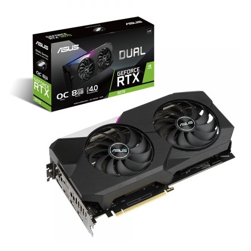 ASUS DUAL 지포스 RTX 3070 O8G OC D6 8GB