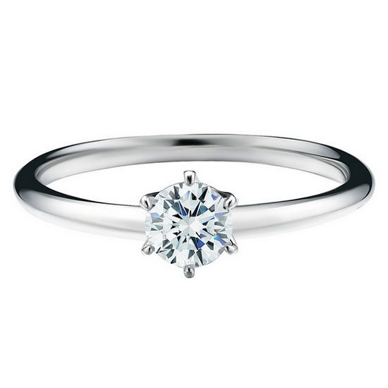 한국금다이아몬드 3부 랩 다이아몬드 반지 6프롱 IGI D VS1 14K_이미지