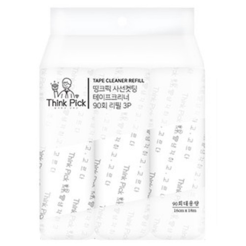 띵크픽 ㅤ사선컷팅 테이프 클리너 16cm 리필 3롤 (2개)_이미지