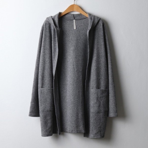 아이우먼 스판와플후드롱가디건 HGJ306M410 빅사이즈